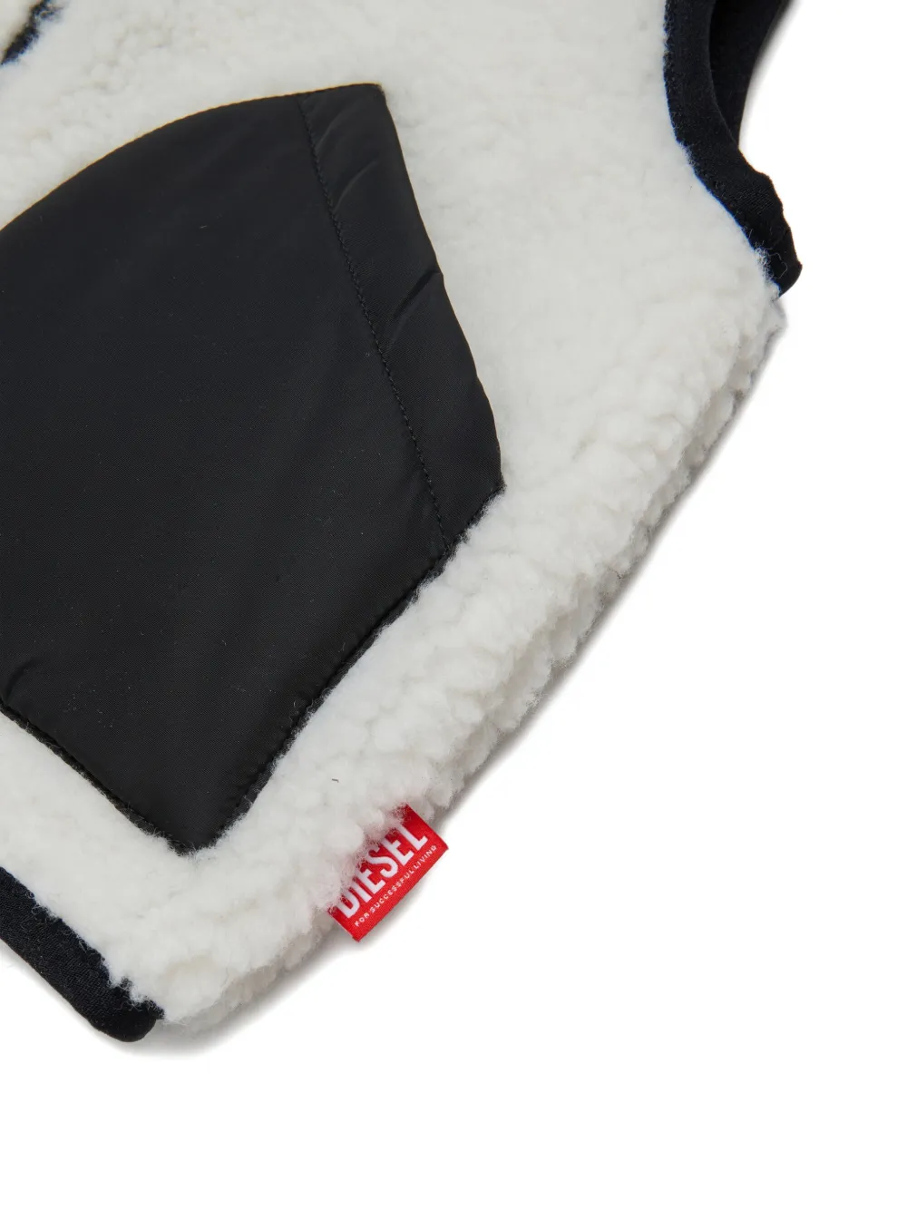 Diesel Kids Gilet met geborduurd logo Beige