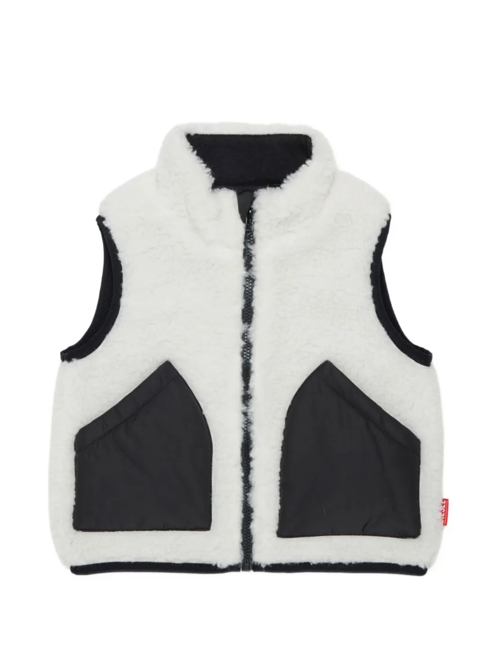 Diesel Kids logo-embroidered gilet - Neutrals