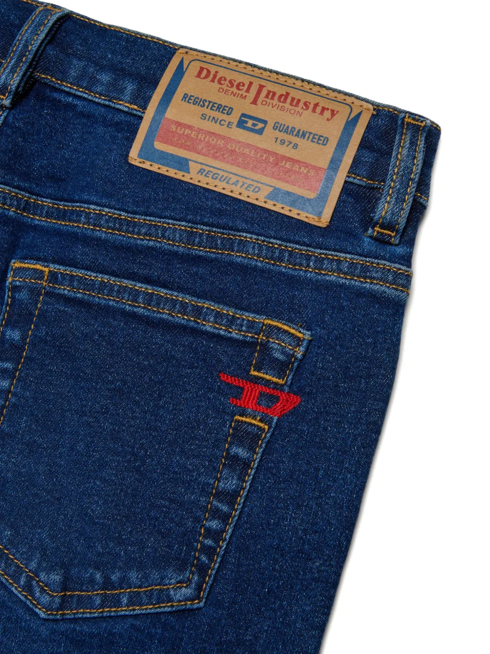 Diesel Kids Straight jeans Blauw
