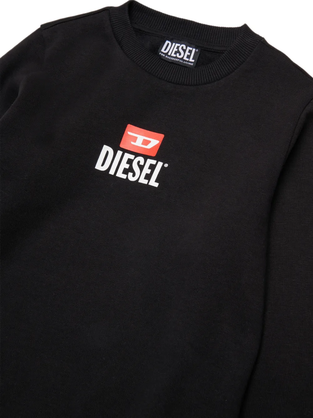 Diesel Kids logo-print sweatshirt Zwart