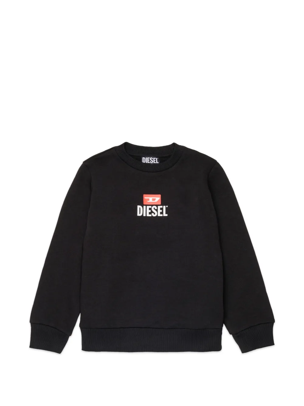 Diesel Kids logo-print sweatshirt - Nero