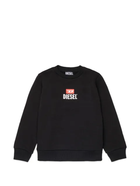 Diesel Kids 로고 프린트 스웨트셔츠