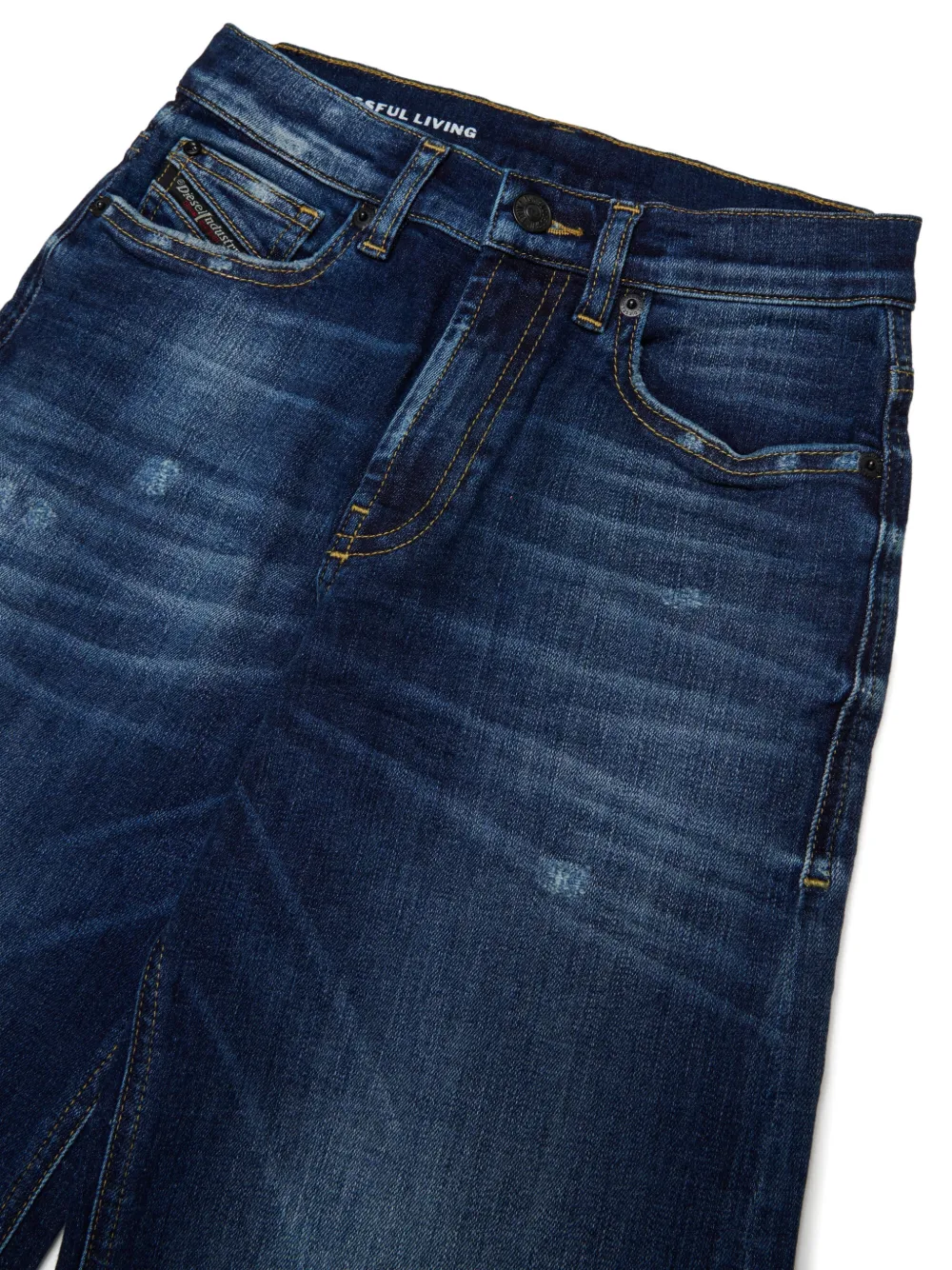 Diesel Kids D-Argix jeans met vervaagd effect Blauw