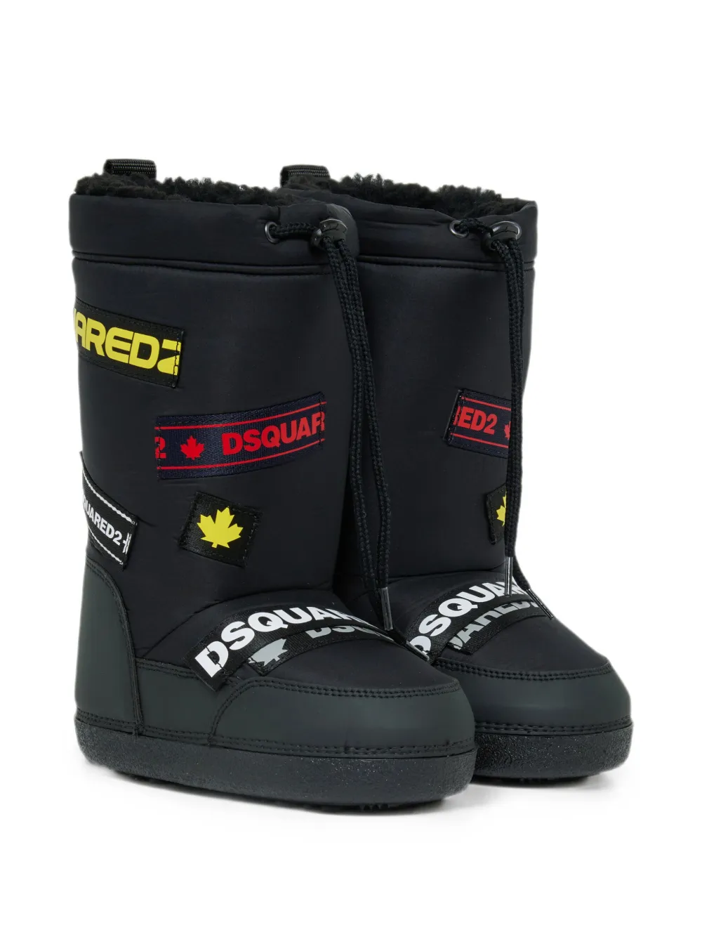 DSQUARED2 KIDS Snowboots met logopatch Zwart