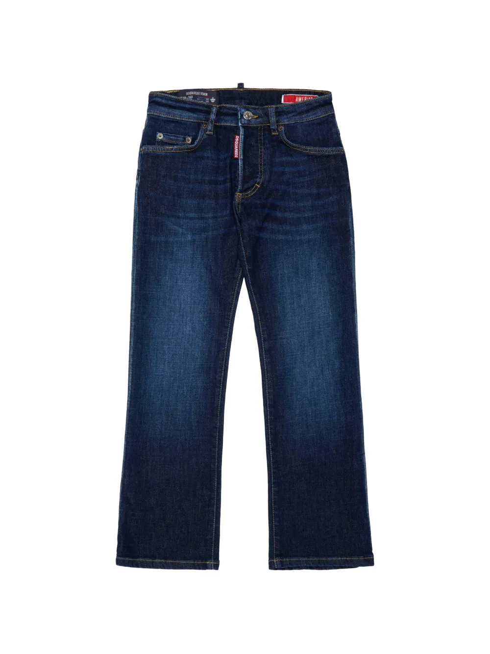 DSQUARED2 KIDS American Jeans mit Jacquard-Patch - Blau