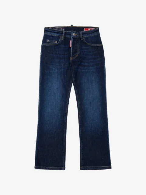 DSQUARED2 KIDS American jacquard-patch jeans