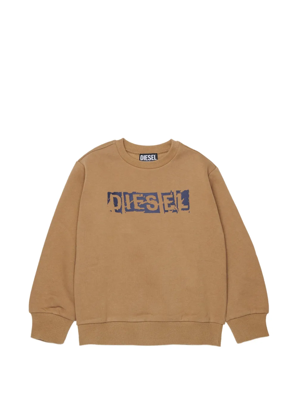 Diesel Kids logo-print sweater - Marrone