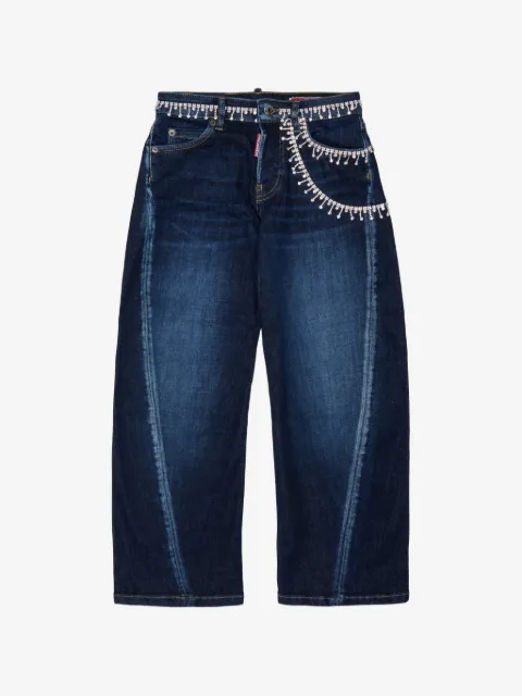 DSQUARED2 KIDS crystal-embellished jeans