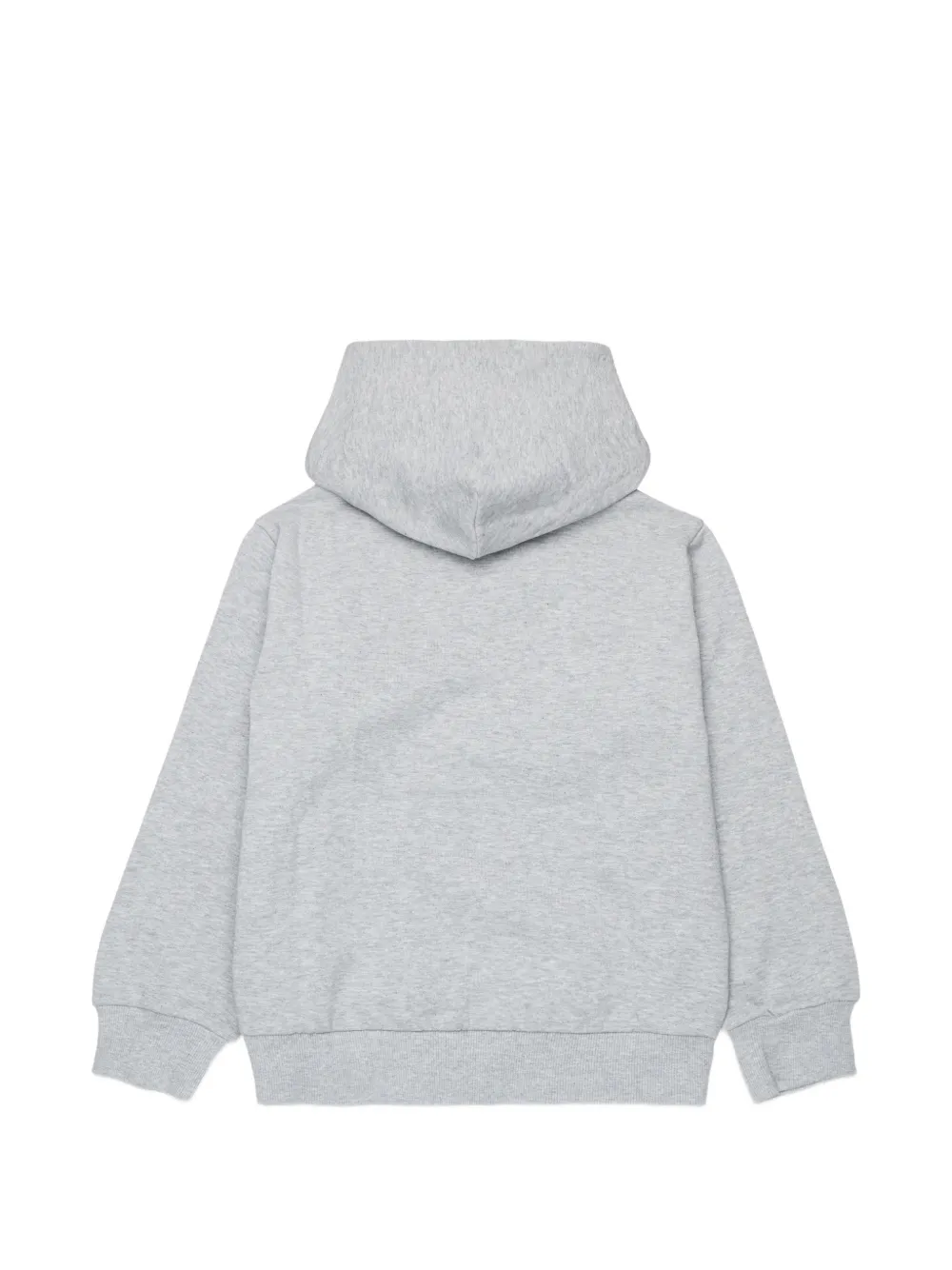 Diesel Kids Hoodie met logoprint en rits Grijs