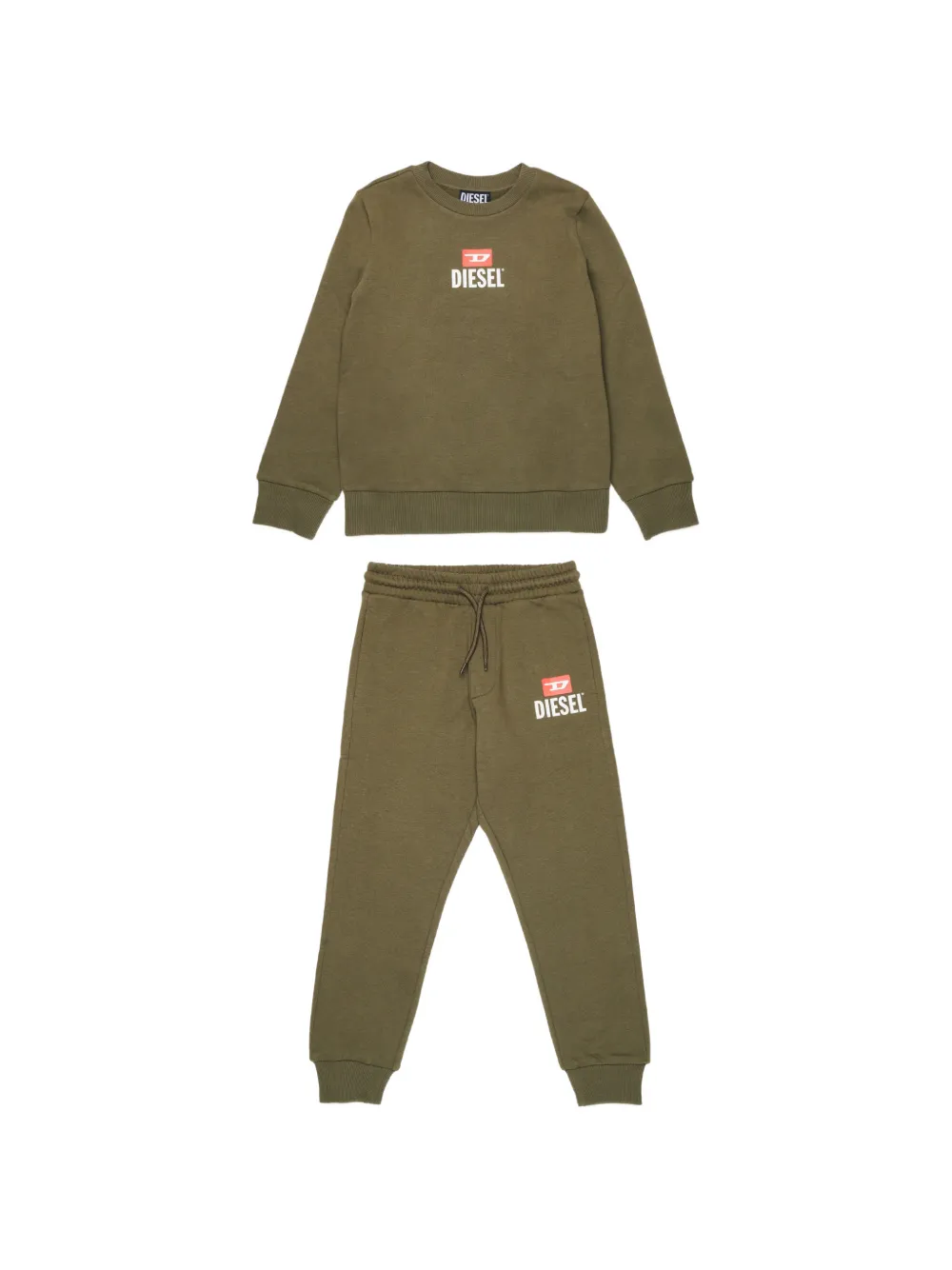Diesel Kids logo-print track pants - Verde