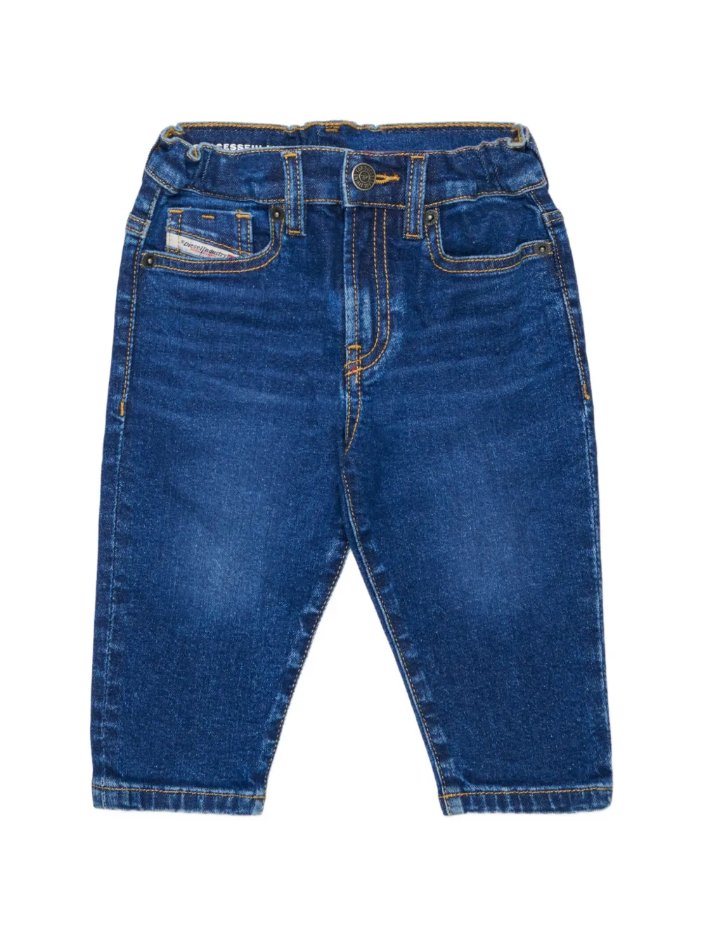 Diesel Kids Jeans D-Gale con cuciture a contrasto - Blu