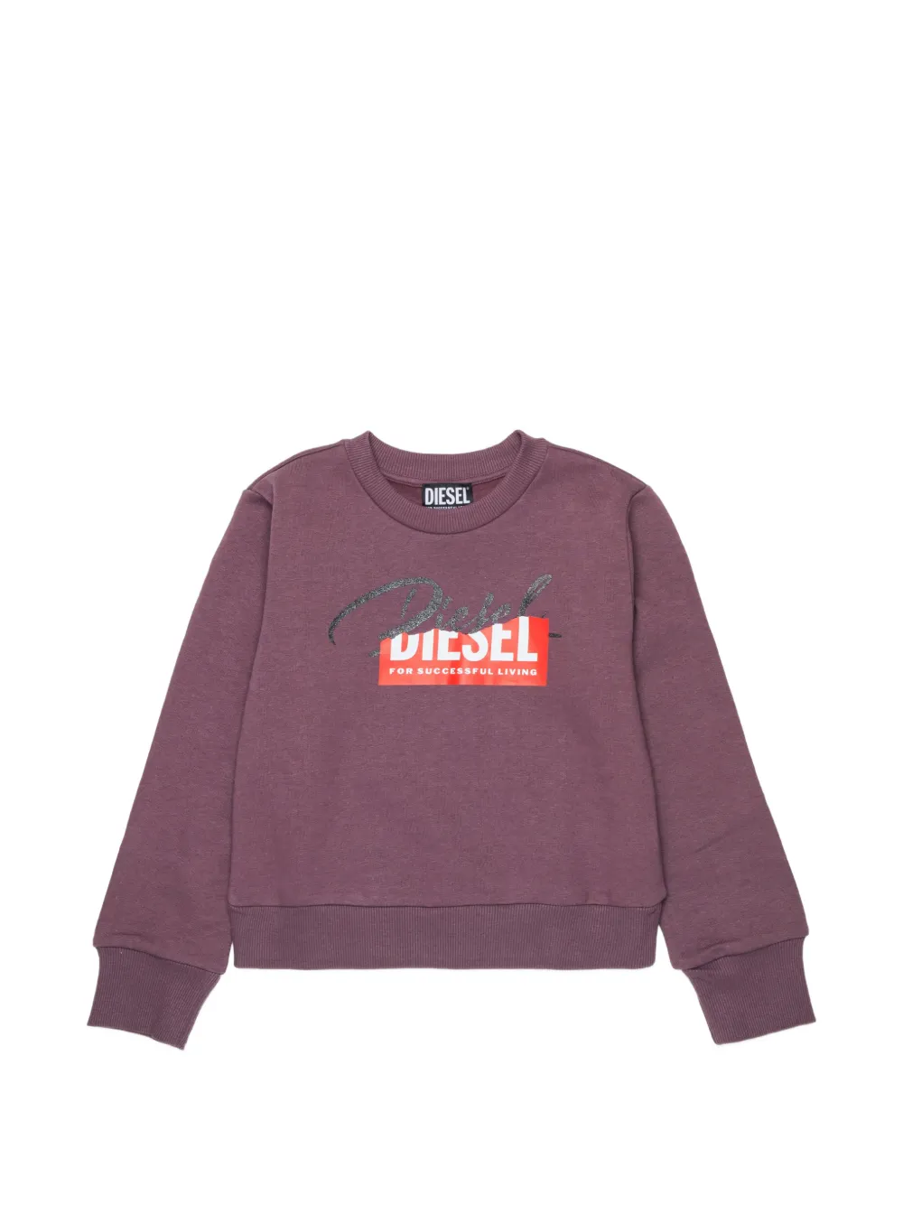 Diesel Kids logo-print sweatshirt - Viola