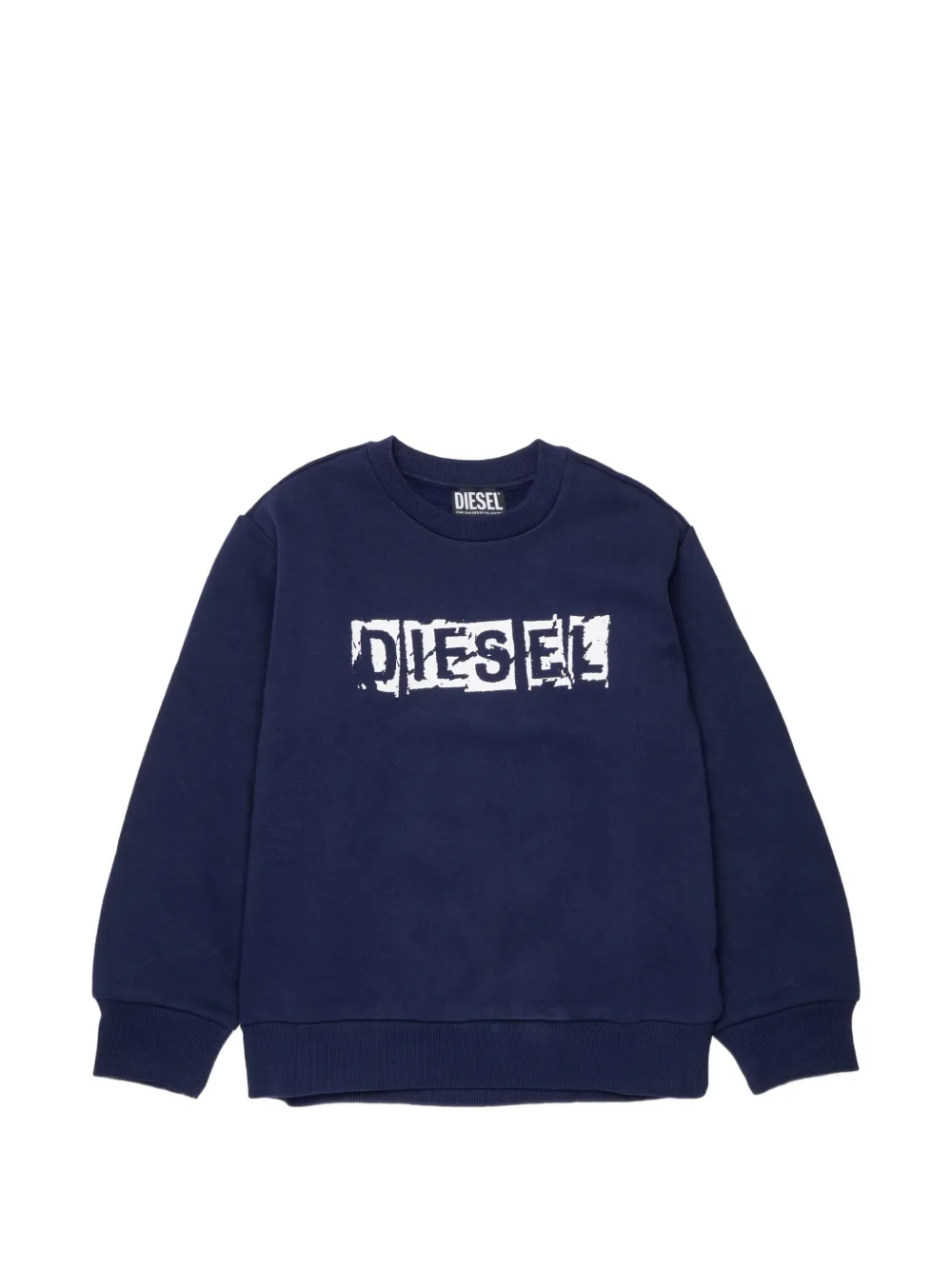 Diesel Kids logo-print sweatshirt - Blu