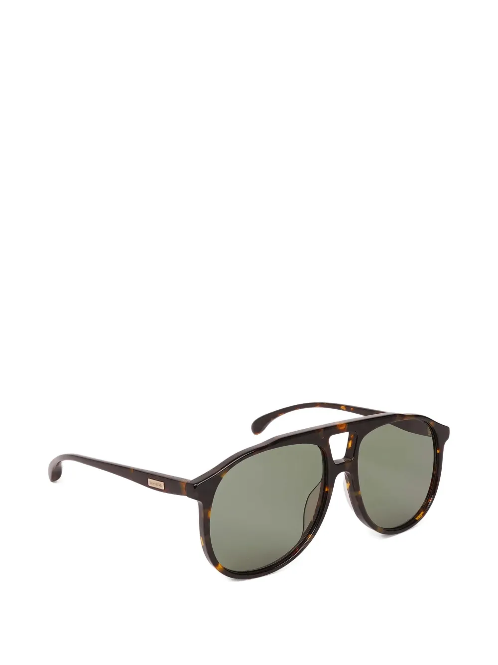 SPORTY & RICH KIDS Zonnebril met schildpadschild-design Bruin