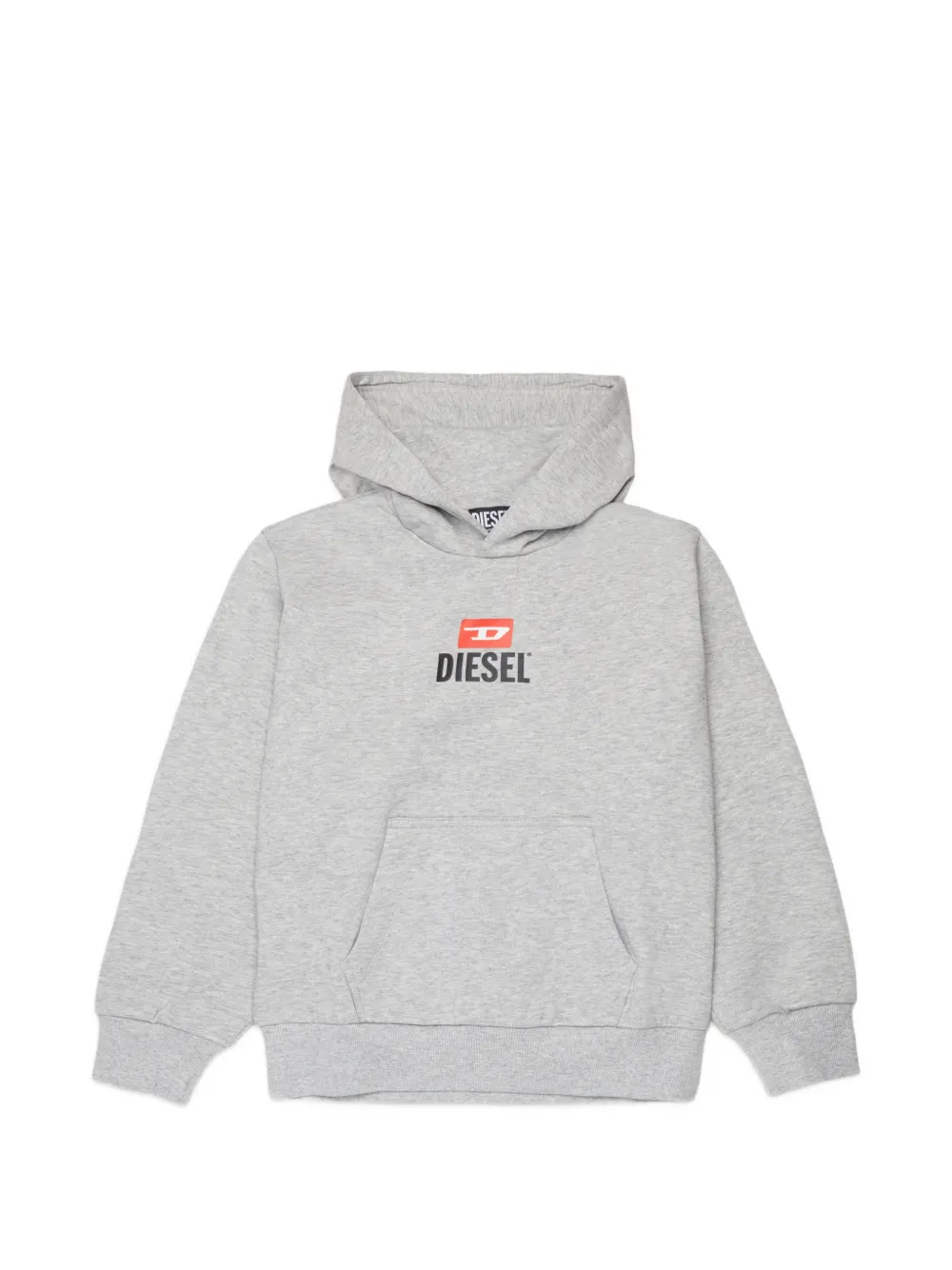 Diesel Kids logo-print hoodie - Grigio
