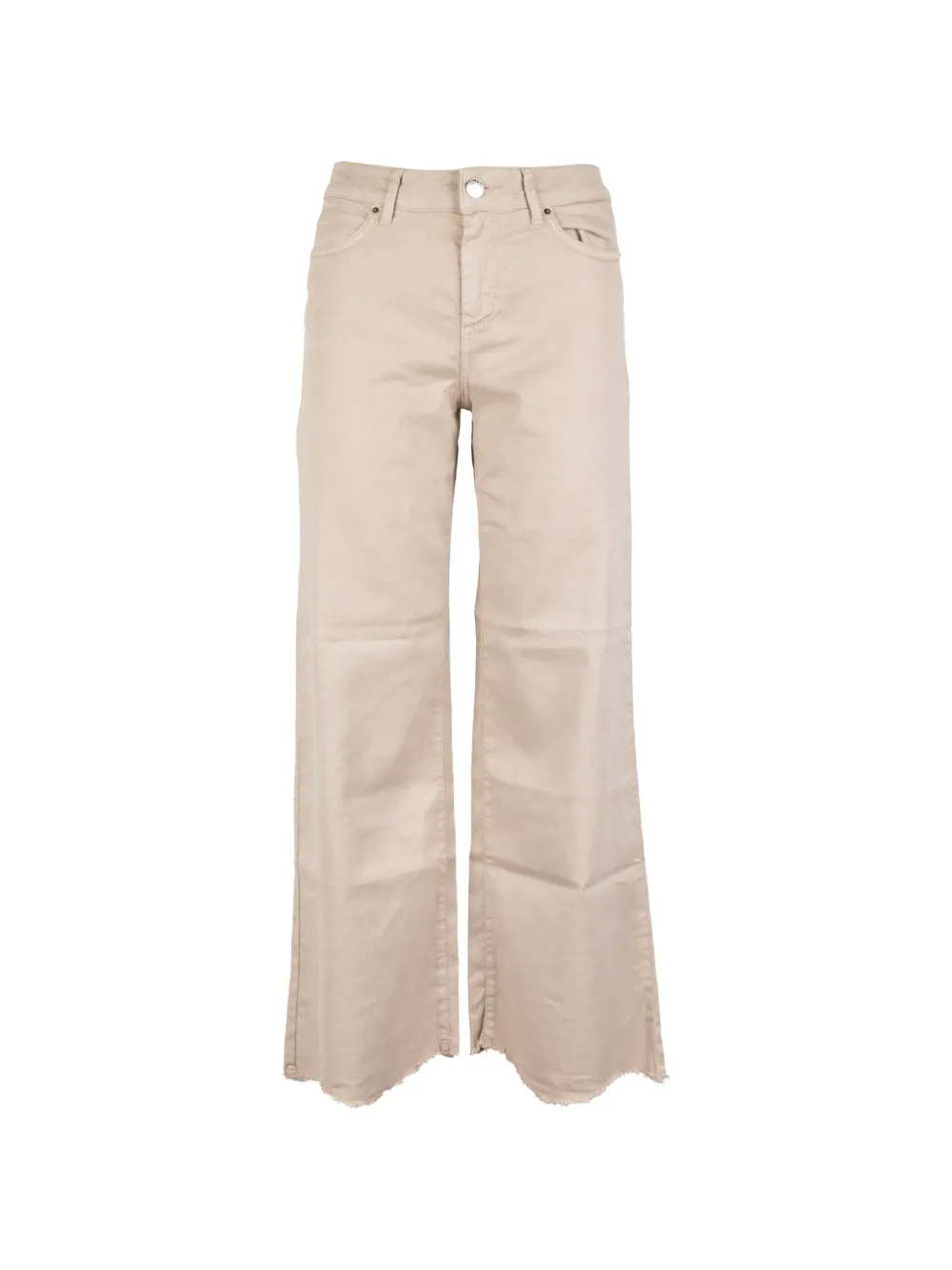 CIGALA'S raw-edge wide-leg jeans - Toni neutri