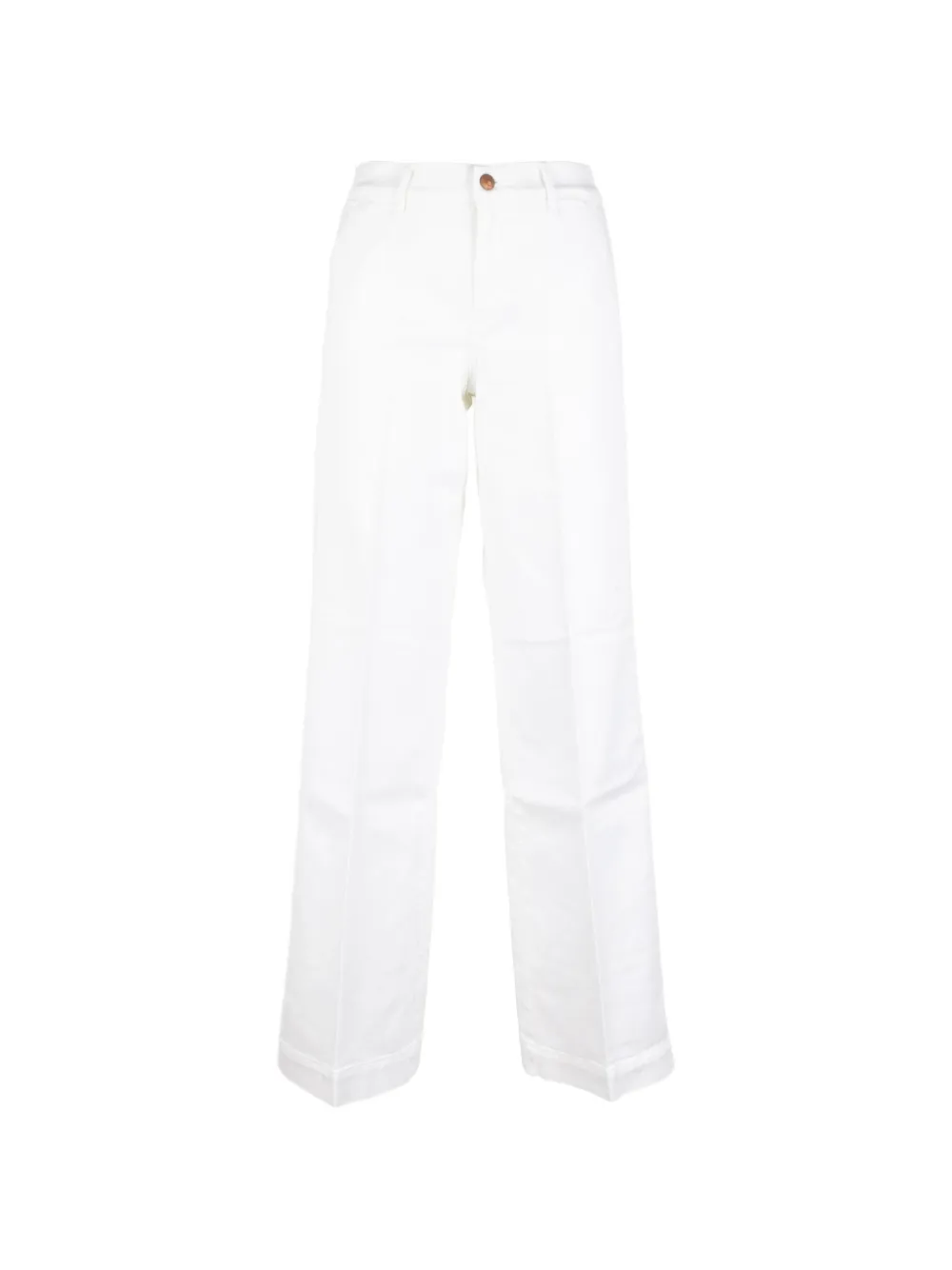 CIGALA'S pressed-crease wide-leg jeans - Bianco
