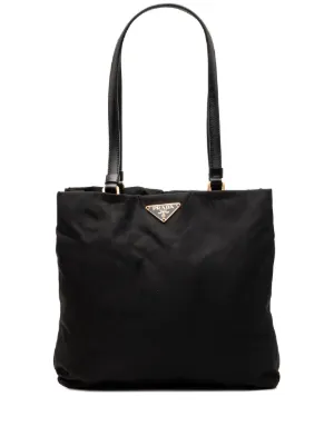 Prada Pre-Owned 2013-2025 テスート メタルハンドル ハンドバッグ