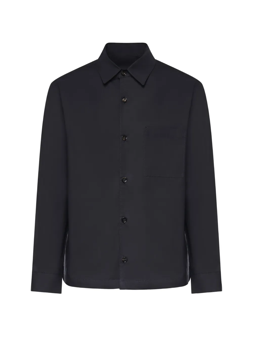 BE ABLE Leroy chest-pocket long-sleeve shirt - Blu