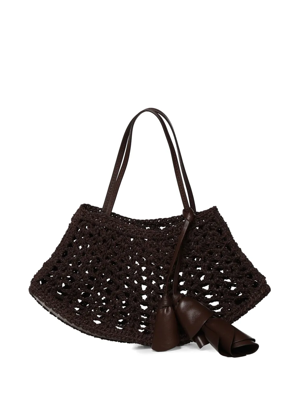 Magda Butrym Maya crochet-knit tote bag - Marrone