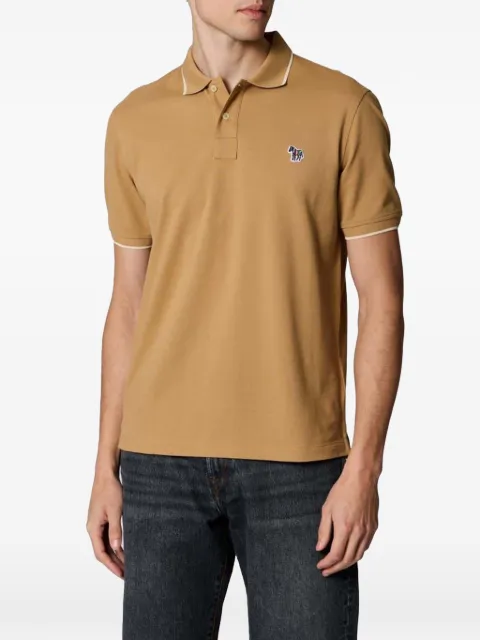 Paul Smith playera tipo polo con parche Zebra