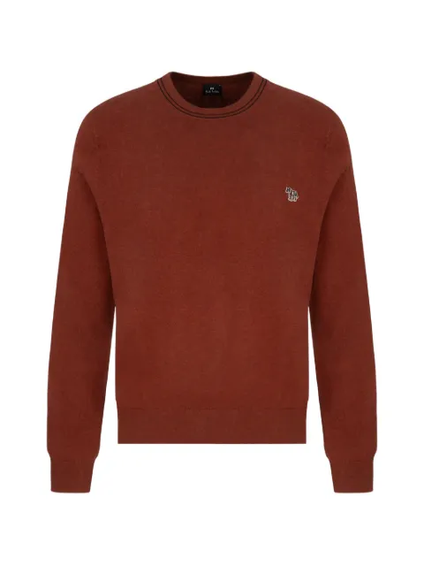 Paul Smith Zebra-patch crew-neck sweater