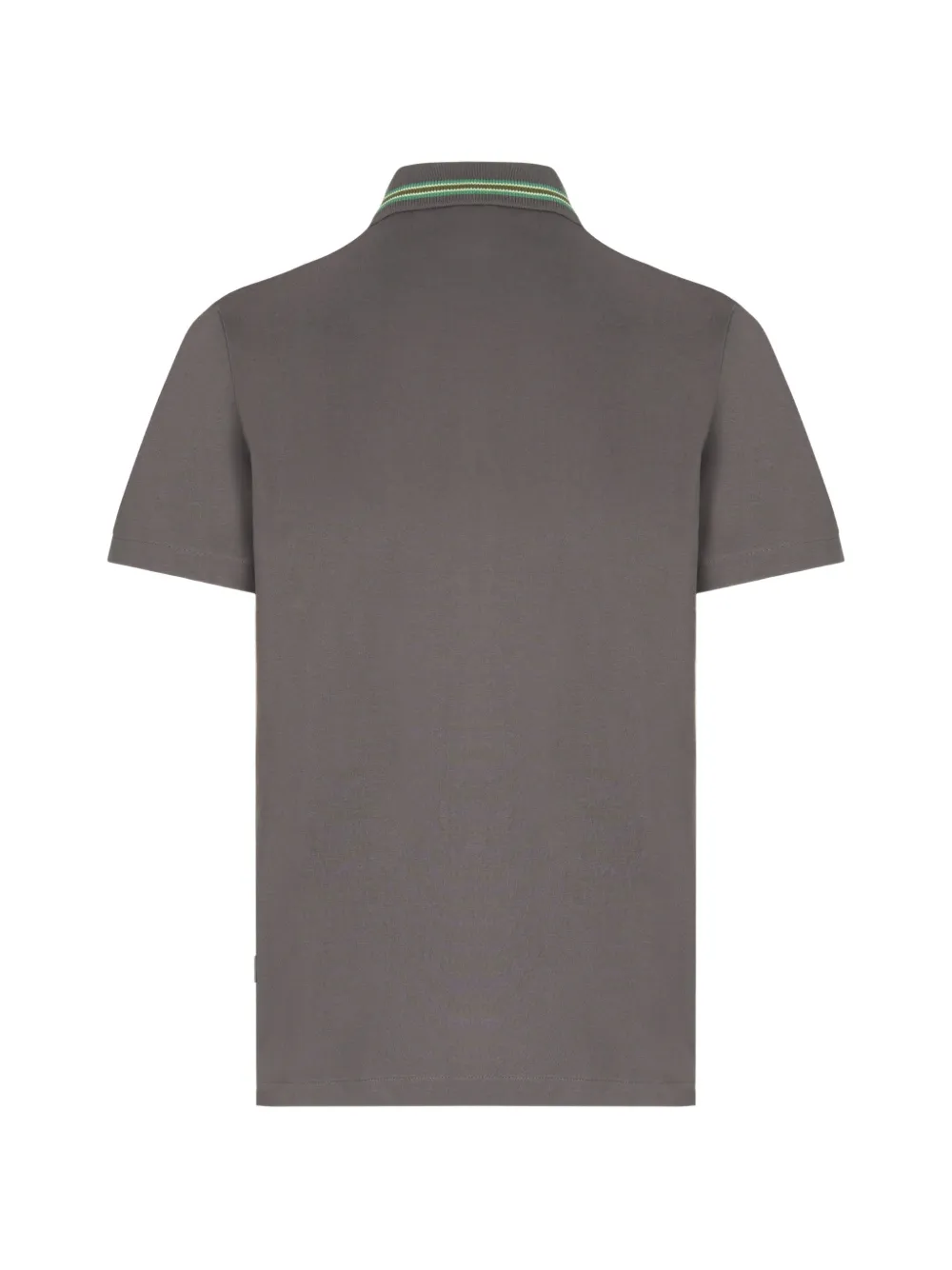 Paul Smith stripe-trim polo shirt Grijs