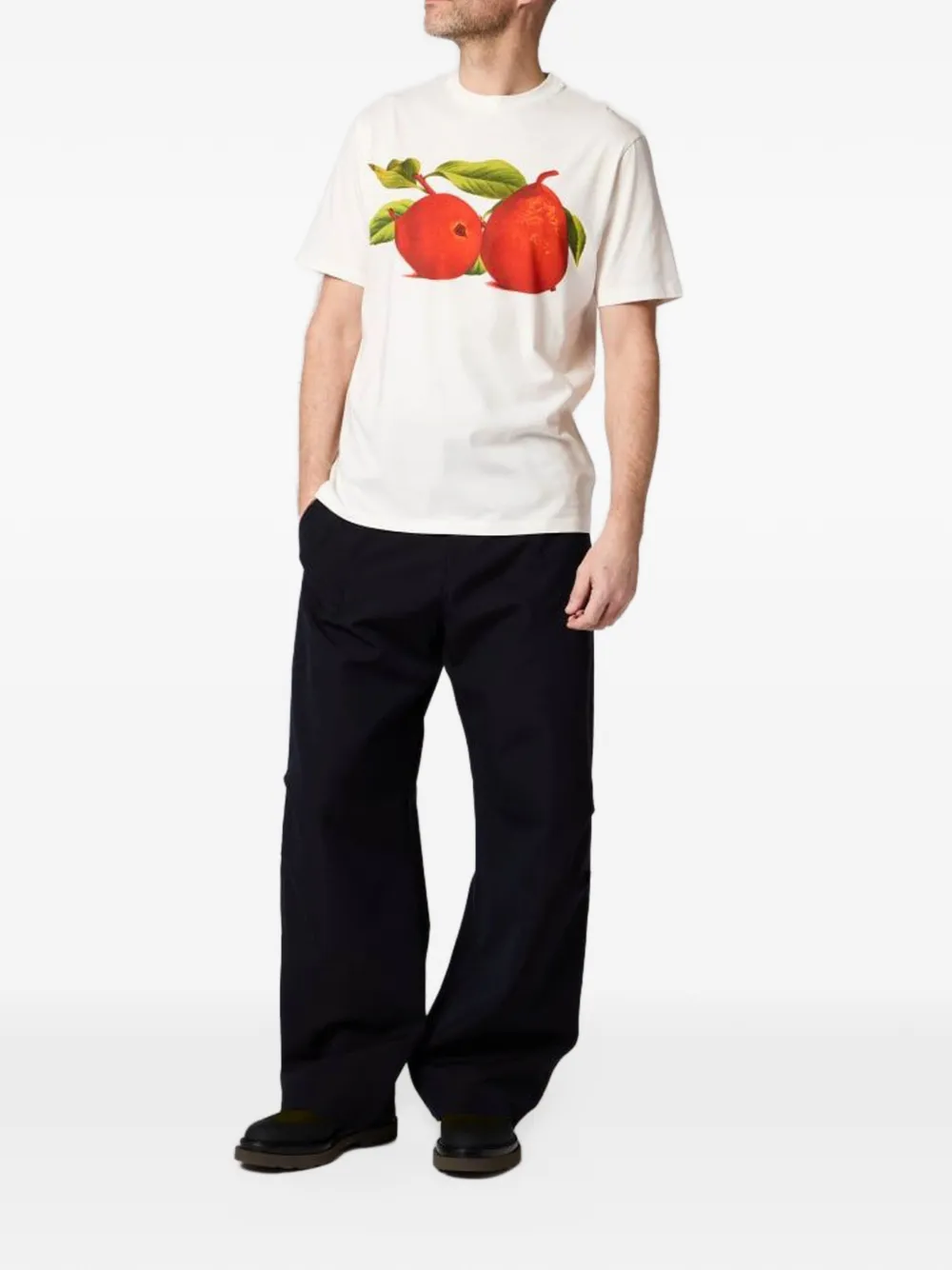 Paul Smith pear-print T-shirt Wit