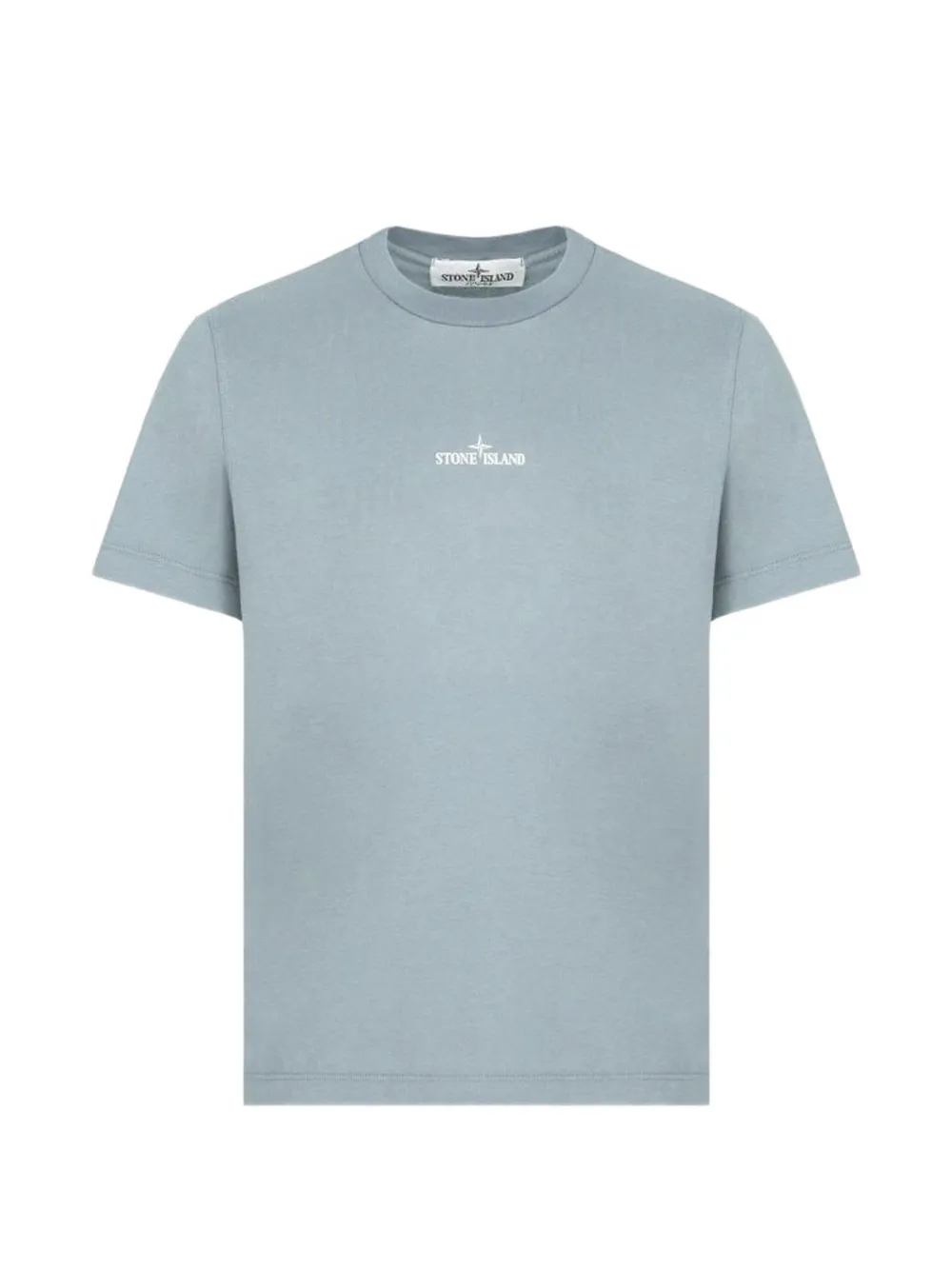 Stone Island Junior logo-print T-shirt Blauw