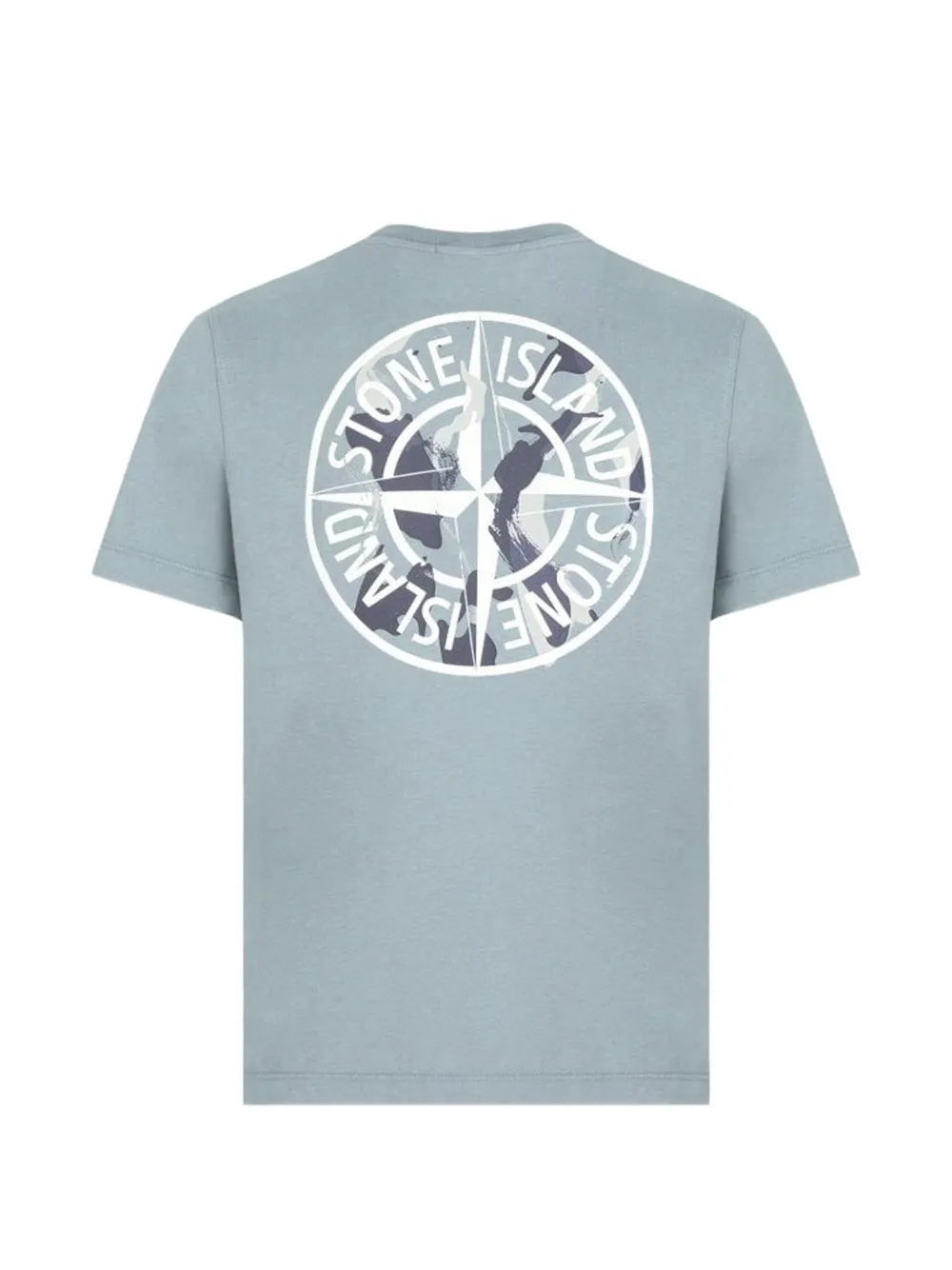 Stone Island Junior logo-print T-shirt Blauw