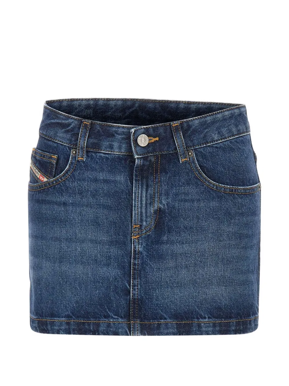 Diesel De-Ron washed-denim skirt - Blau