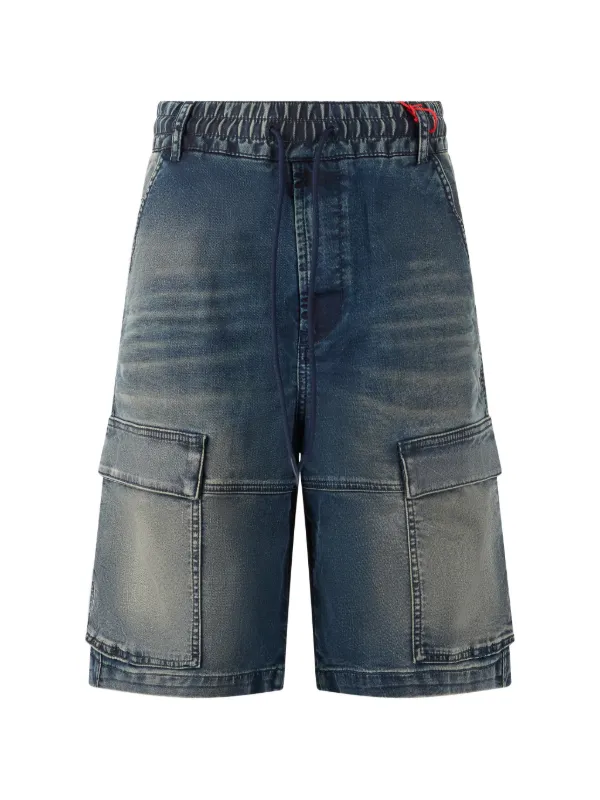 Diesel カーゴデニムショートパンツ | ブルー | FARFETCH JP