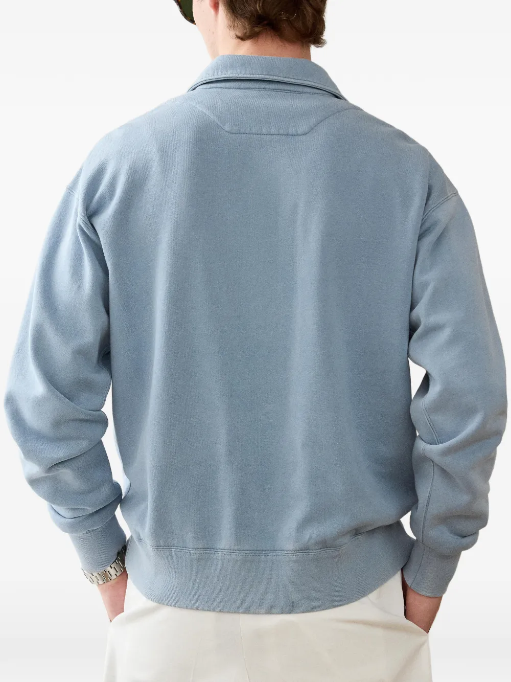 Ralph Lauren Purple Label Sweater met geborduurd logo Blauw