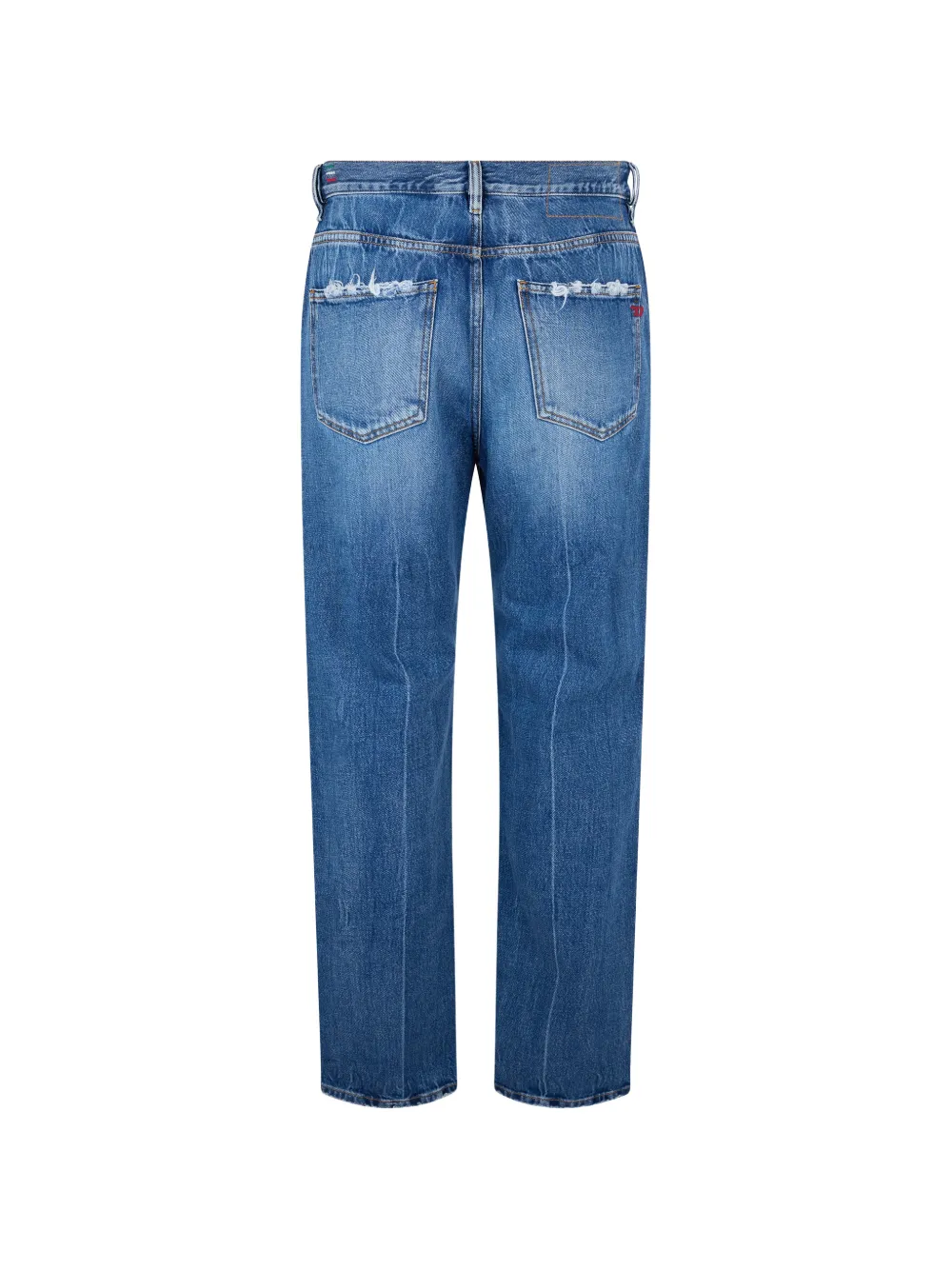 Diesel Gerafelde jeans met gewassen effect Blauw
