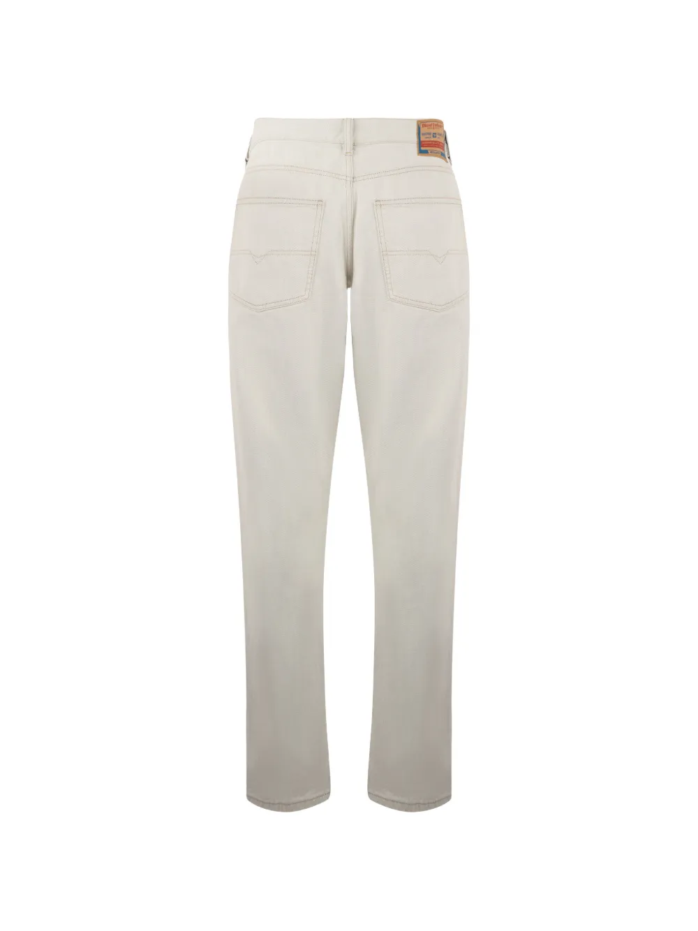  Diesel Jeans Dritti A Vita Alta - Bianco 