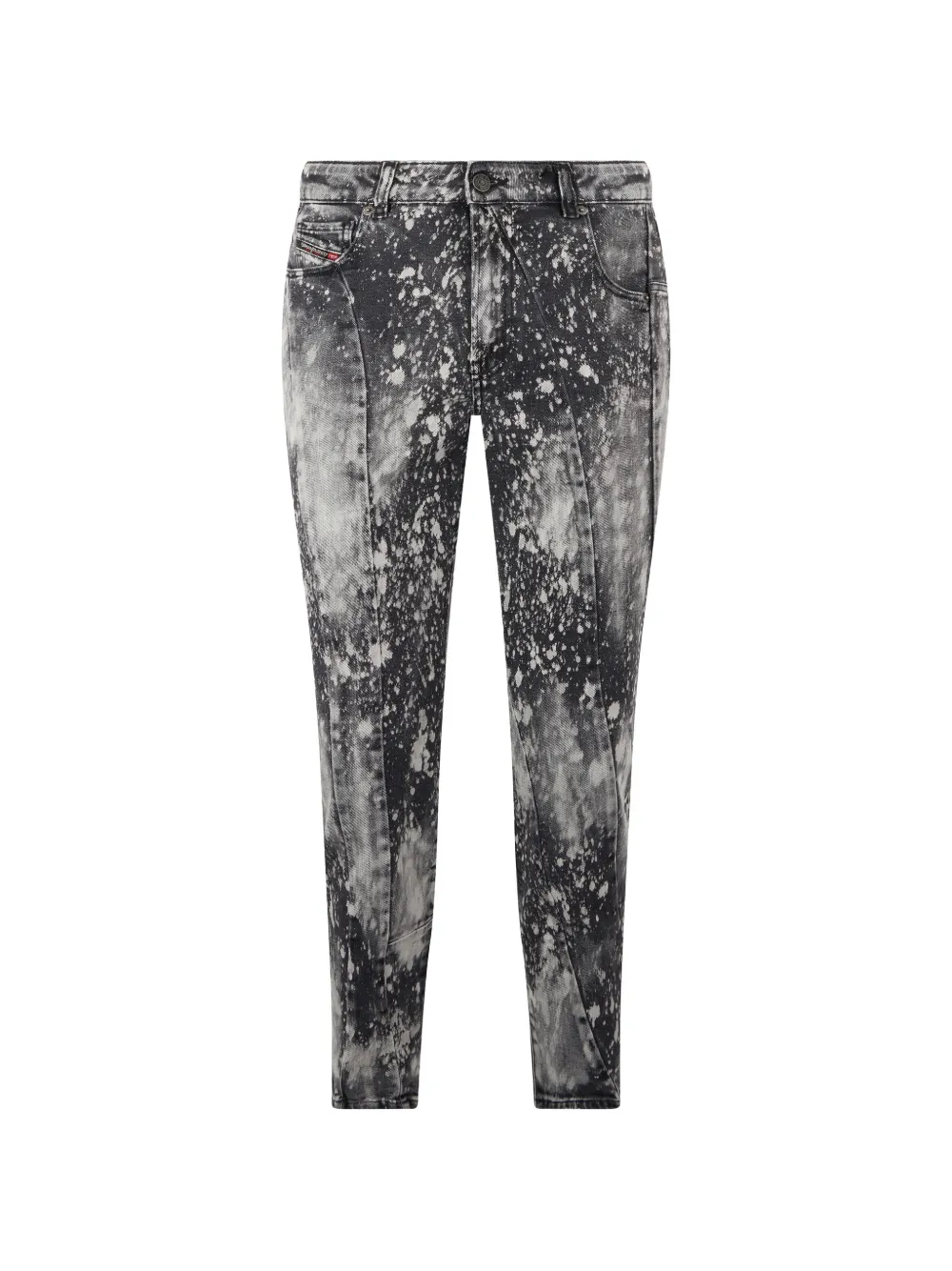 Diesel paint-splash slim-fit jeans - Grigio