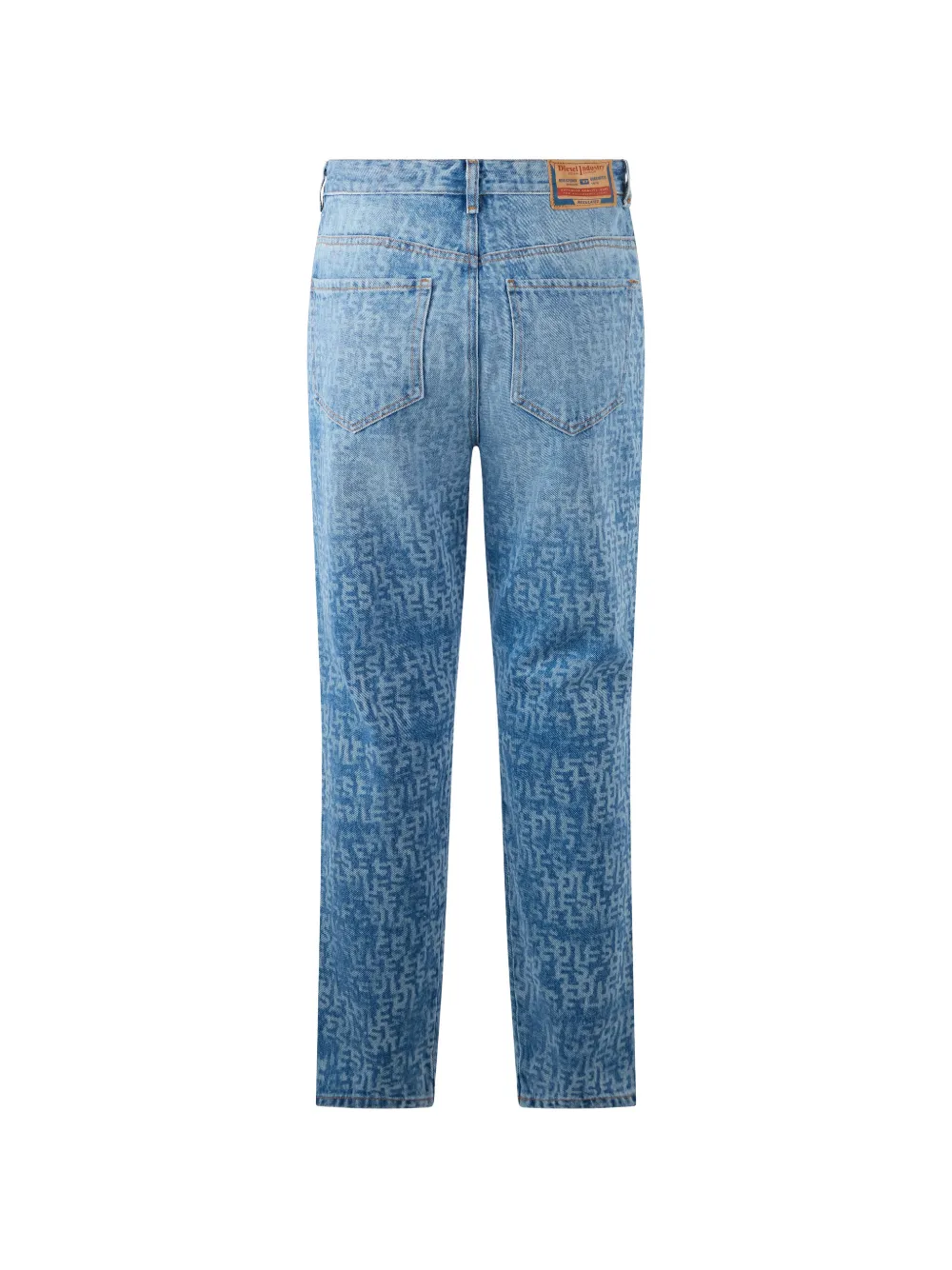 Diesel Jeans met monogramprint Blauw
