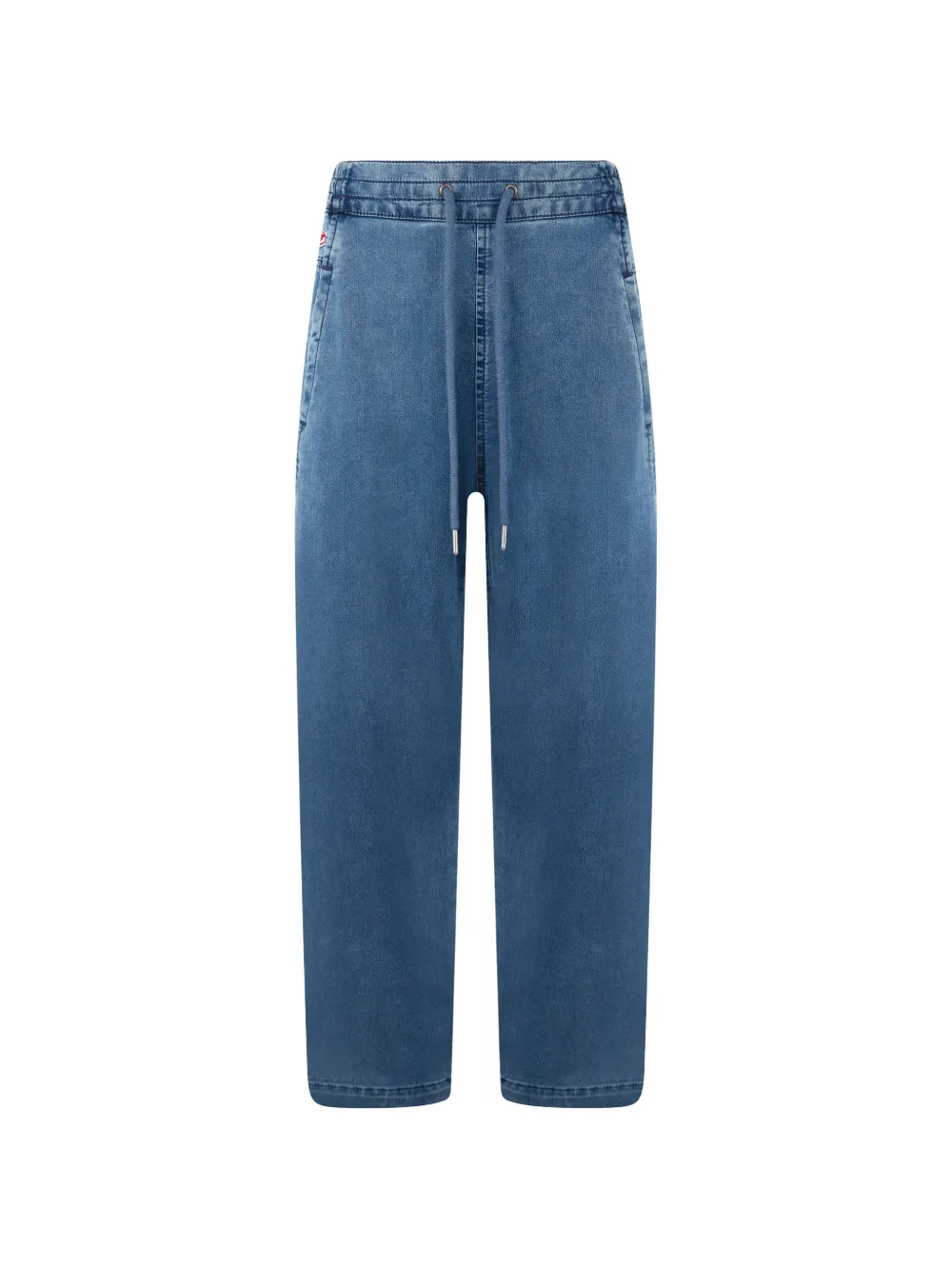 Diesel straight-leg drawstring jeans - Blu