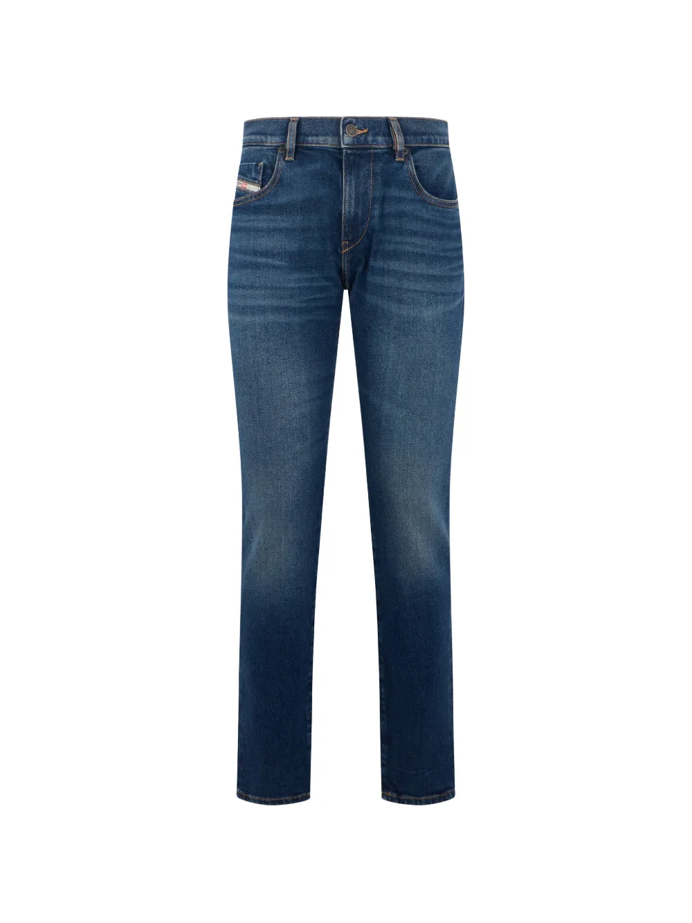 Diesel faded straight-leg jeans - Blu