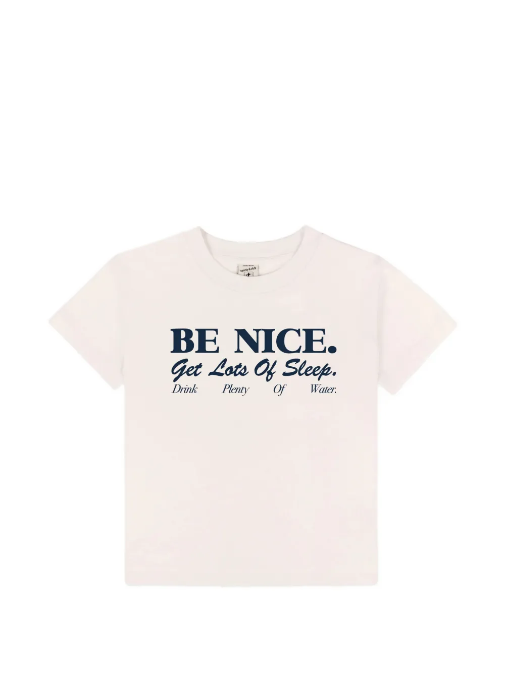 SPORTY & RICH KIDS slogan-print T-shirt - Toni neutri
