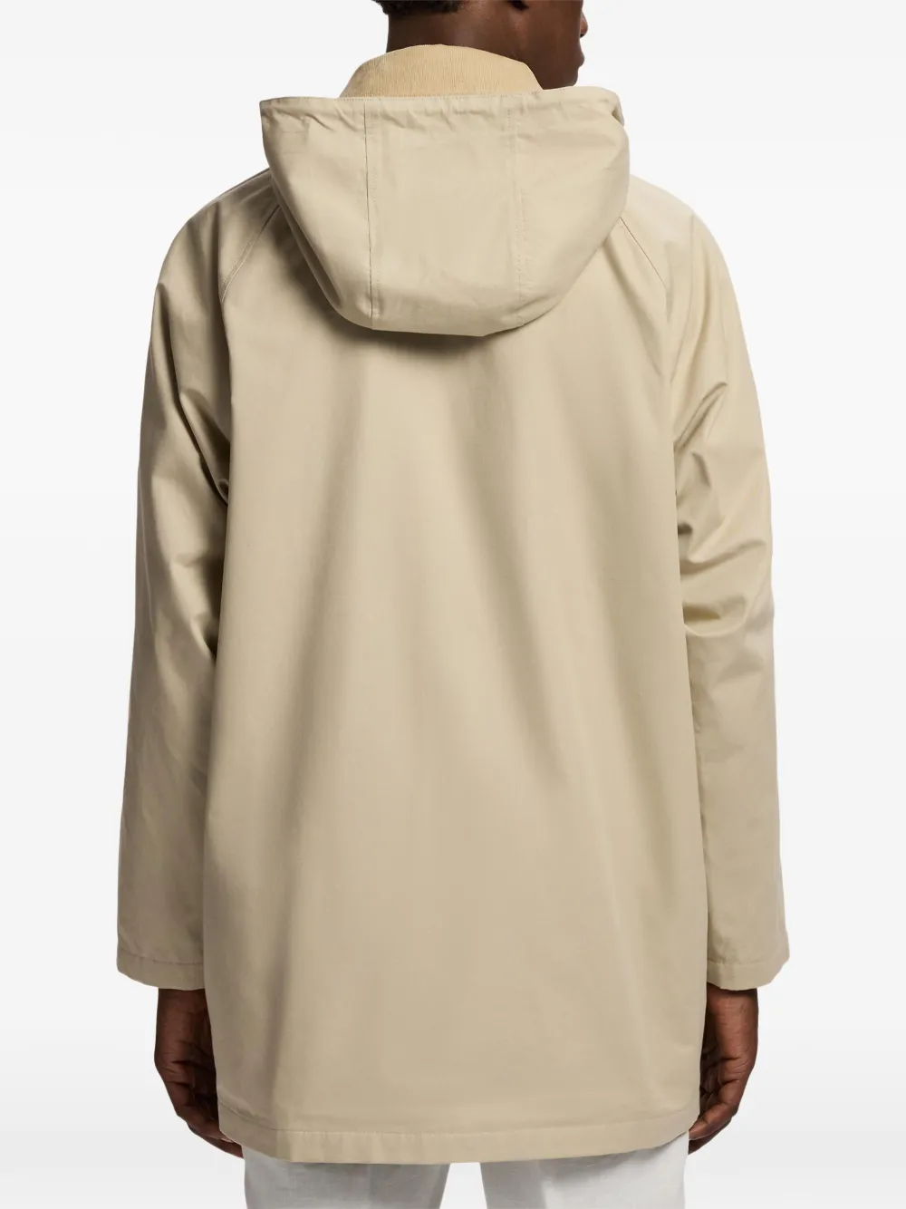 Ralph Lauren Purple Label Parka met ribfluwelen kraag en capuchon Beige