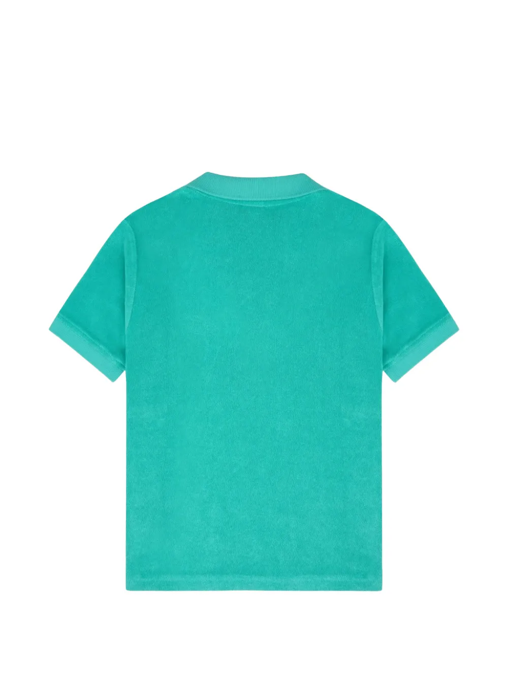 SPORTY & RICH KIDS Badstof poloshirt met geborduurd logo Groen