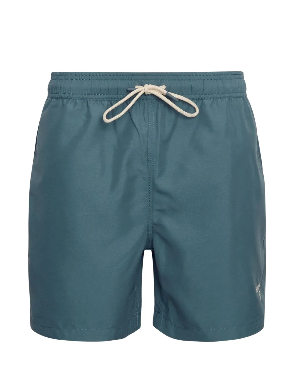 Barbour logo-embroidery swim shorts - Blu