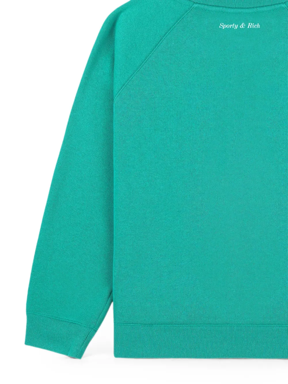 SPORTY & RICH KIDS Sporty & Rich Be Nice sweater Groen