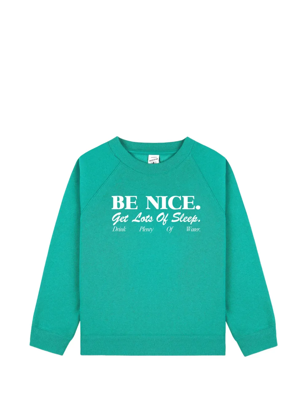 SPORTY & RICH KIDS Sporty & Rich Be Nice sweatshirt - Verde
