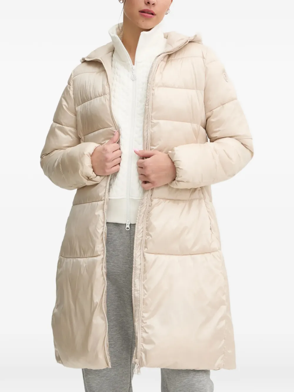 Sportalm quilted hooded coat - Nude