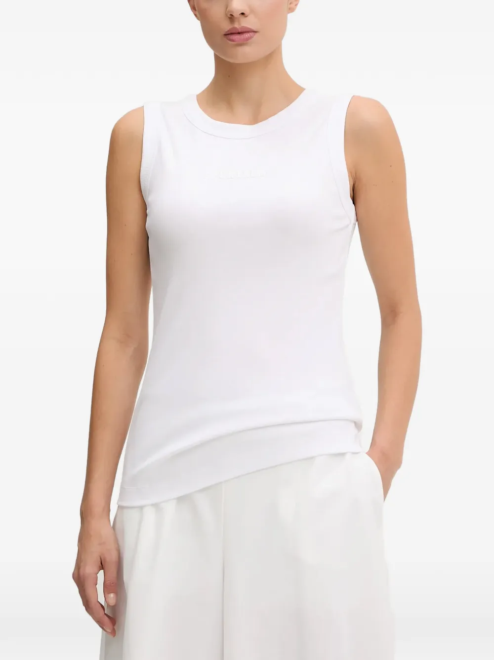 Sportalm logo-print ribbed top