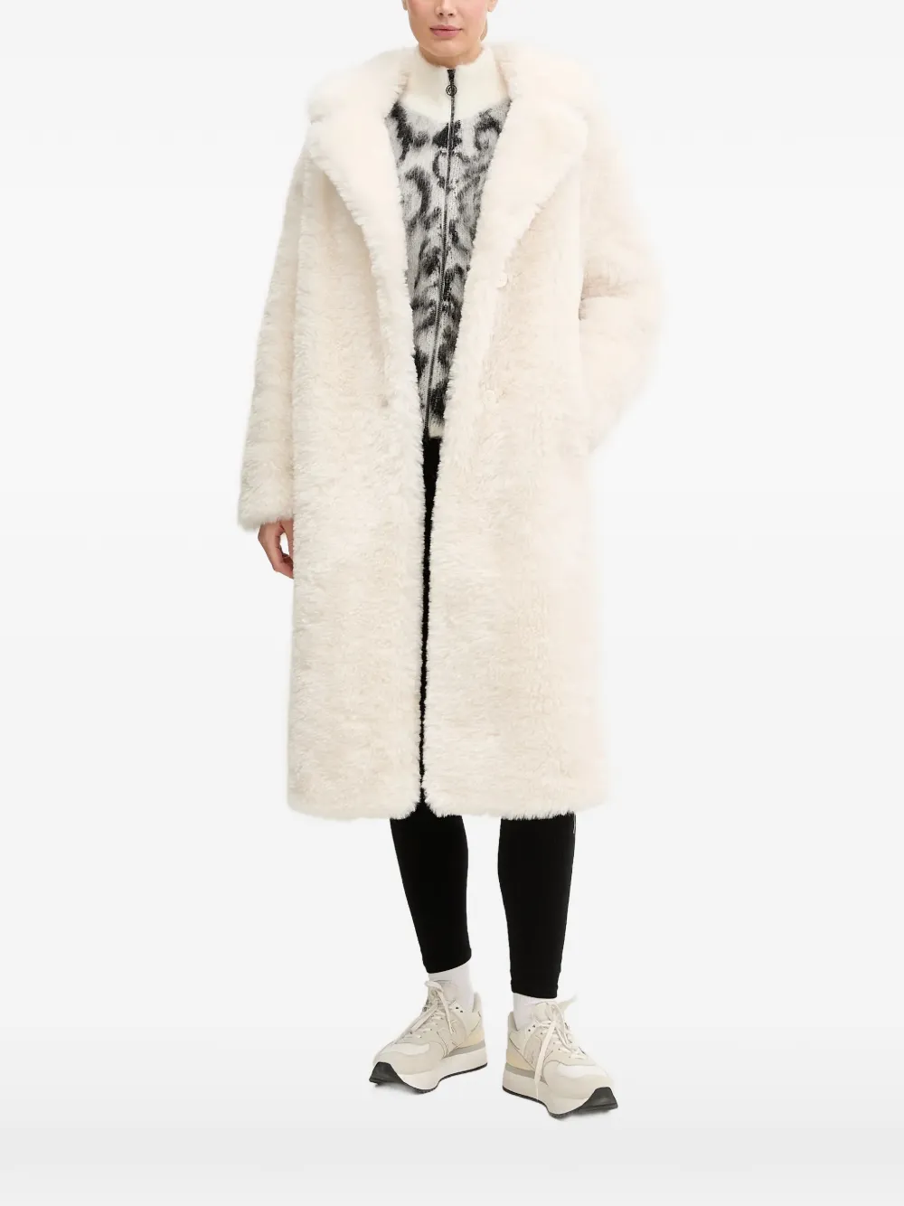 Sportalm faux-fur double-breasted coat