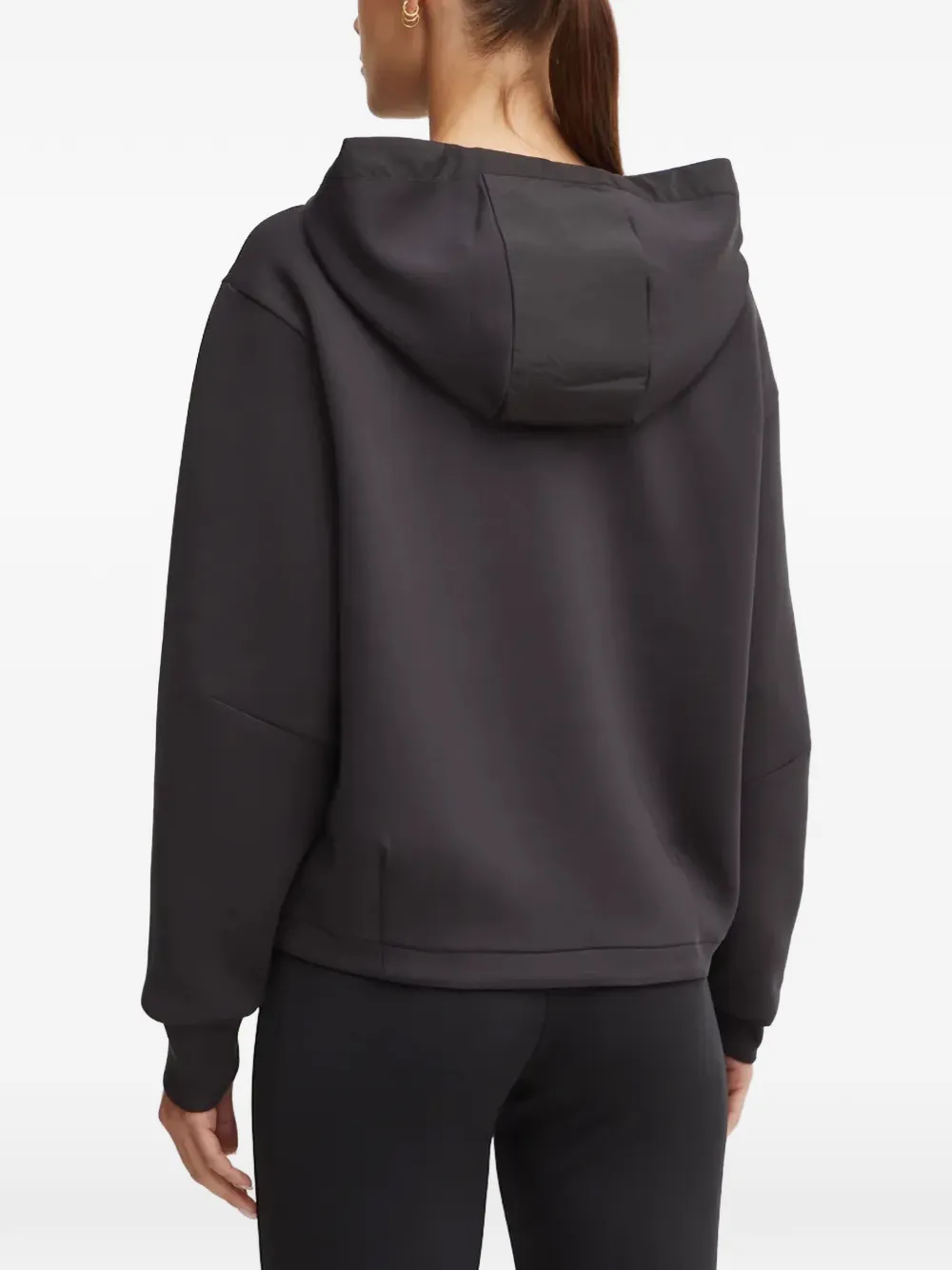 Sportalm Hoodie met rits en logoprint Grijs