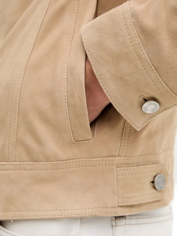 Trussardi スエード ジャケット | ニュートラル | FARFETCH JP